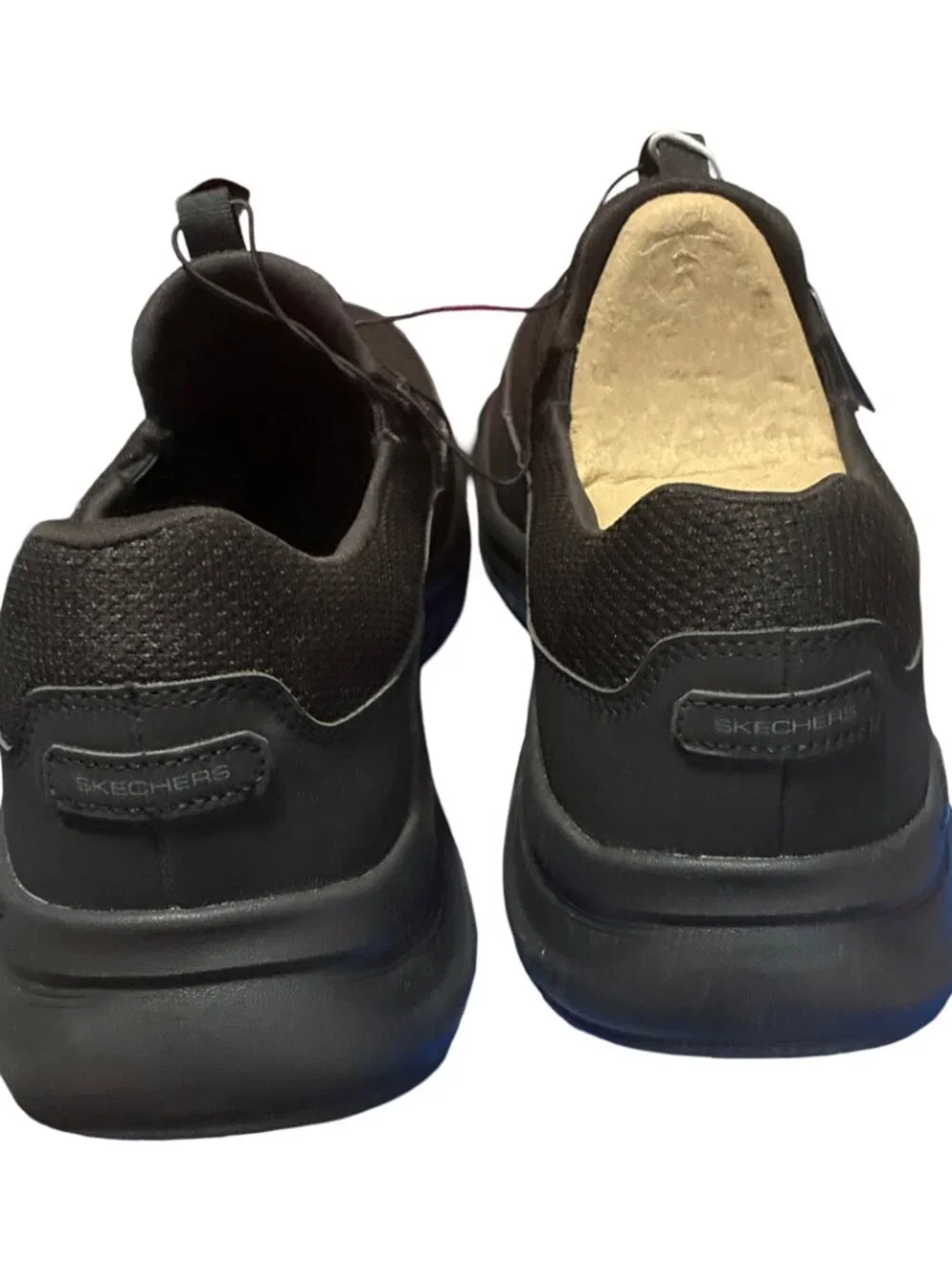 Sz.12*NWT-Skechers*Relaxed Fit Arch Comfort Mens Black Slip On Sneakers 66751S
